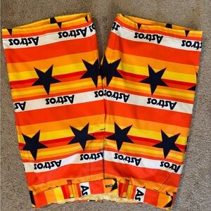 Astros Orange and Yellow Men's Shorts
